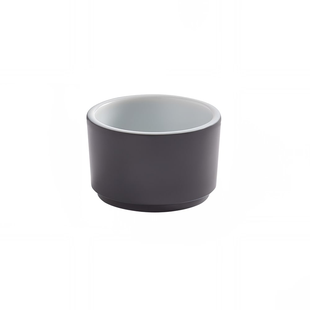166-USCR2GE 2 oz Round Melamine Sauce Cup, Graphite