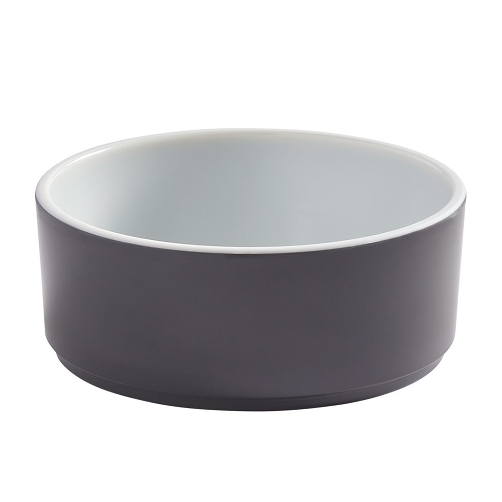 166-UBR16GE 16 oz Round Bowl, 5 1/8" Diameter, Melamine, Graphite