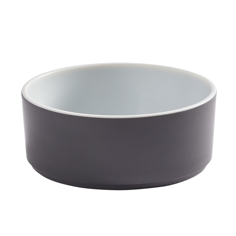 166-UBR24GE 24 oz Round Bowl, 5 3/4" Diameter, Melamine, Graphite