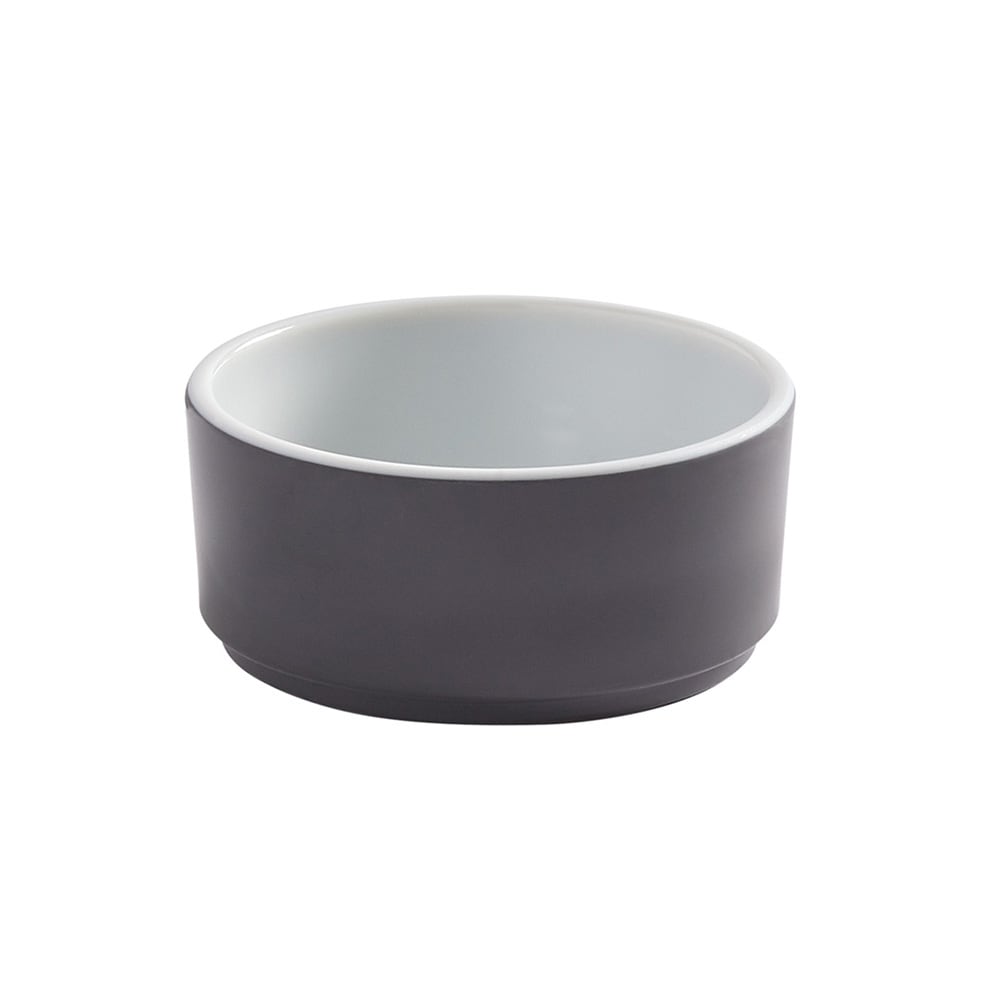 166-UBR5GE 5 oz Round Bowl, 3 5/8" Diameter, Melamine, Graphite