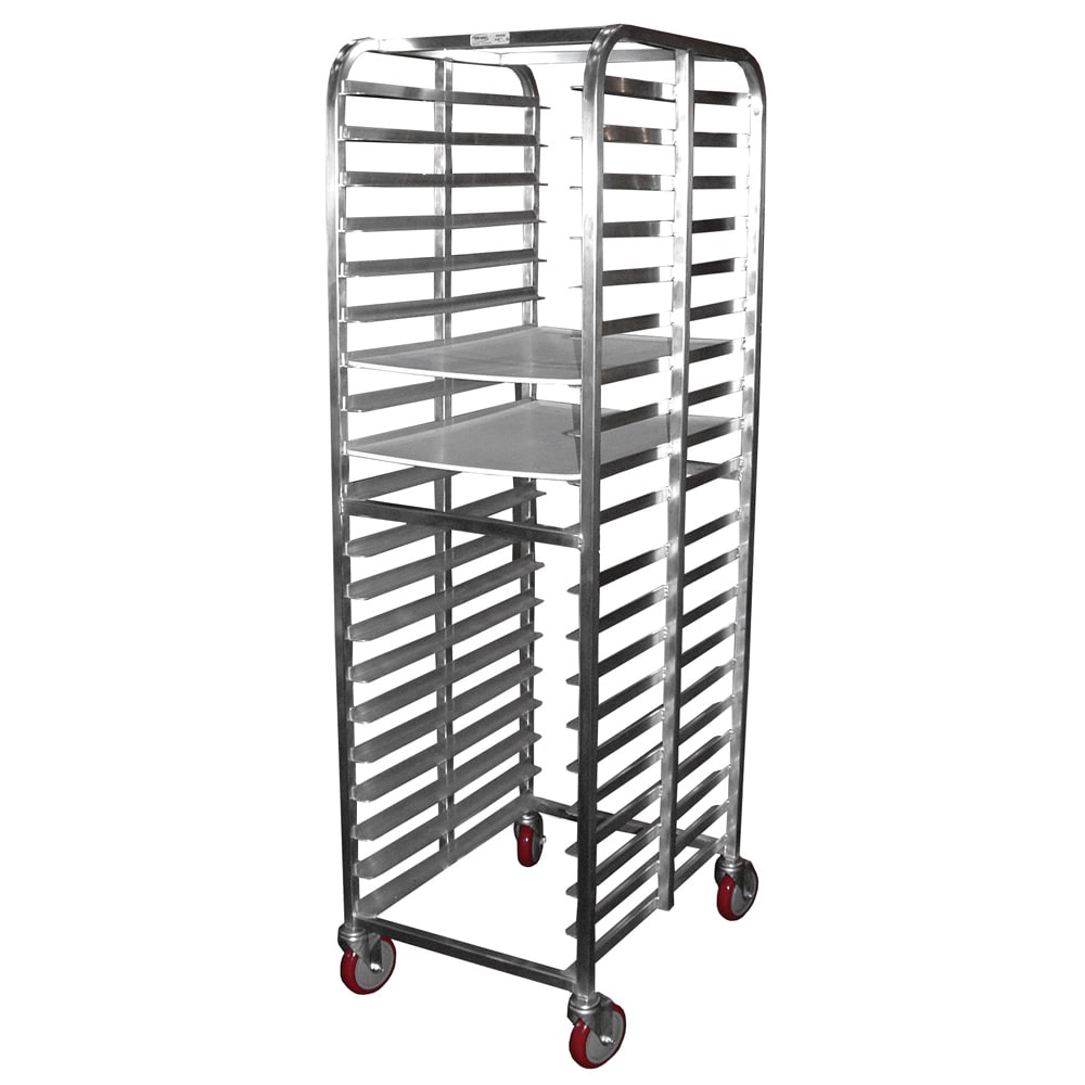 145-AL1820BXB 21"W 20 Sheet Pan Rack w/ 3" Bottom Load Slides