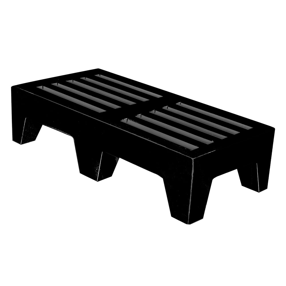 145-DPLSQ41222BK 48" Stationary Dunnage Rack w/ 2200 lb Capacity, Plastic