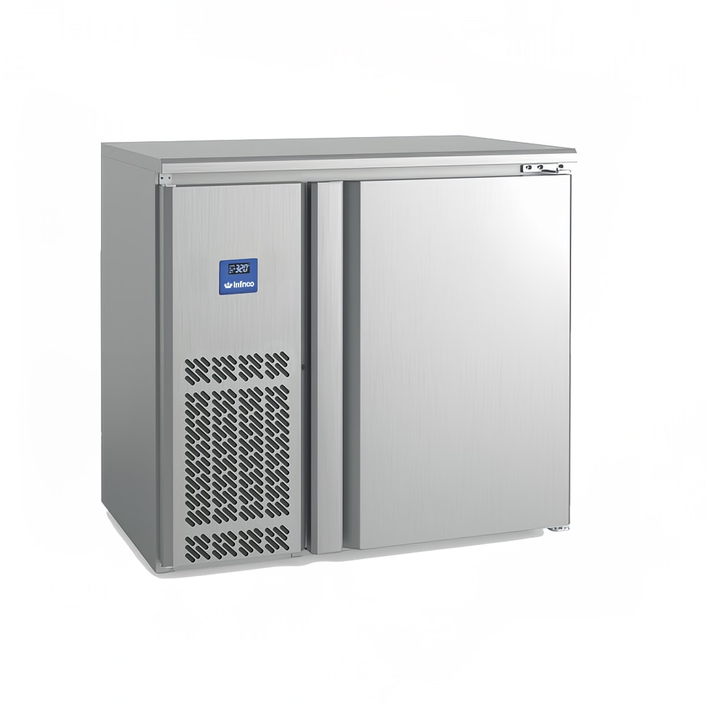 Infrico IMD-ERV36IISD 36 1/4" Bar Refrigerator - 1 Swinging Solid Door, Stainless, 115v