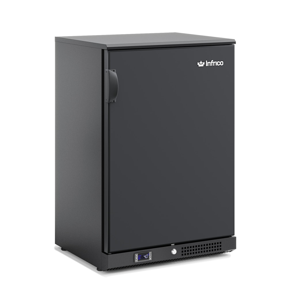 746-IMDERV15SD 23 5/8" Bar Refrigerator - 1 Swinging Solid Door, Black, 115v