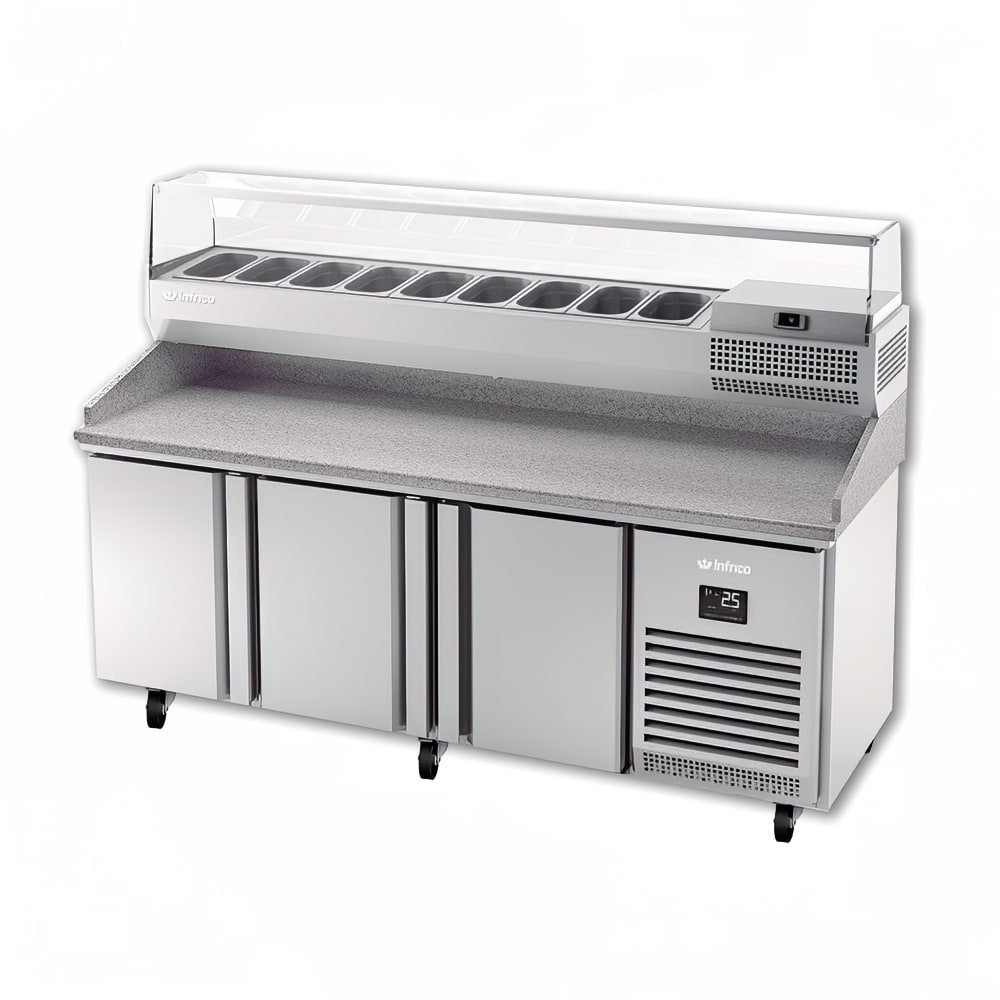 Infrico IRT-MPG1980-COMBO 78" Pizza Prep Table w/ Refrigerated Base, 115v