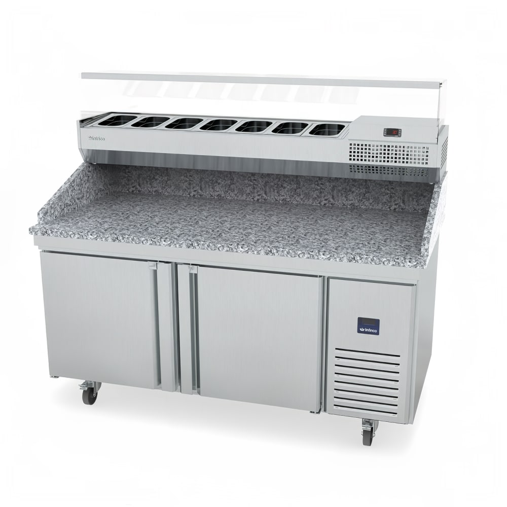 Infrico IRT-MR67-GTCOMBO 68 7/8" Pizza Prep Table w/ Refrigerated Base, 115v