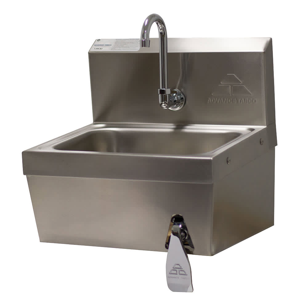 009-7PS622X Wall Mount Commercial Touchless Hand Sink w/ 14"L x 10"W x 5"D Bowl, B...