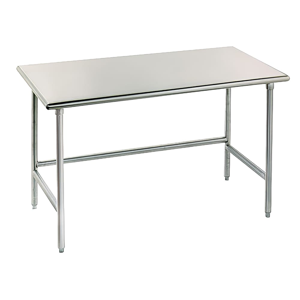 009-TGLG302 24" 14 ga Work Table w/ 304 Series Stainless Flat Top