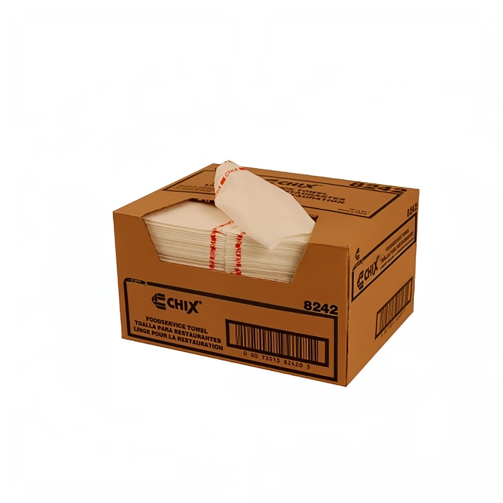 Chicopee 8242 Chix® Multi-Day Foodservice Towel - 13" x 21", White