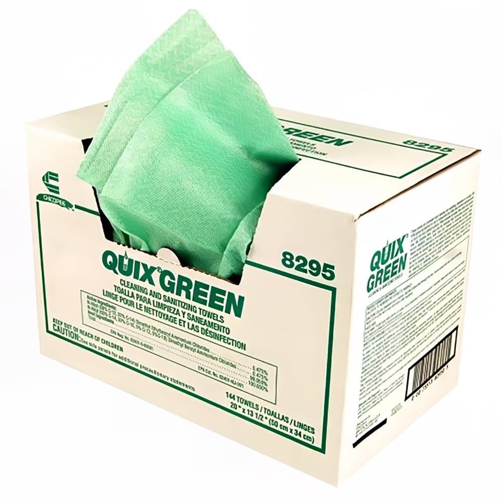 Chicopee 8295 Quix® Plus Foodservice Towel - 13 1/2" x 20", Green