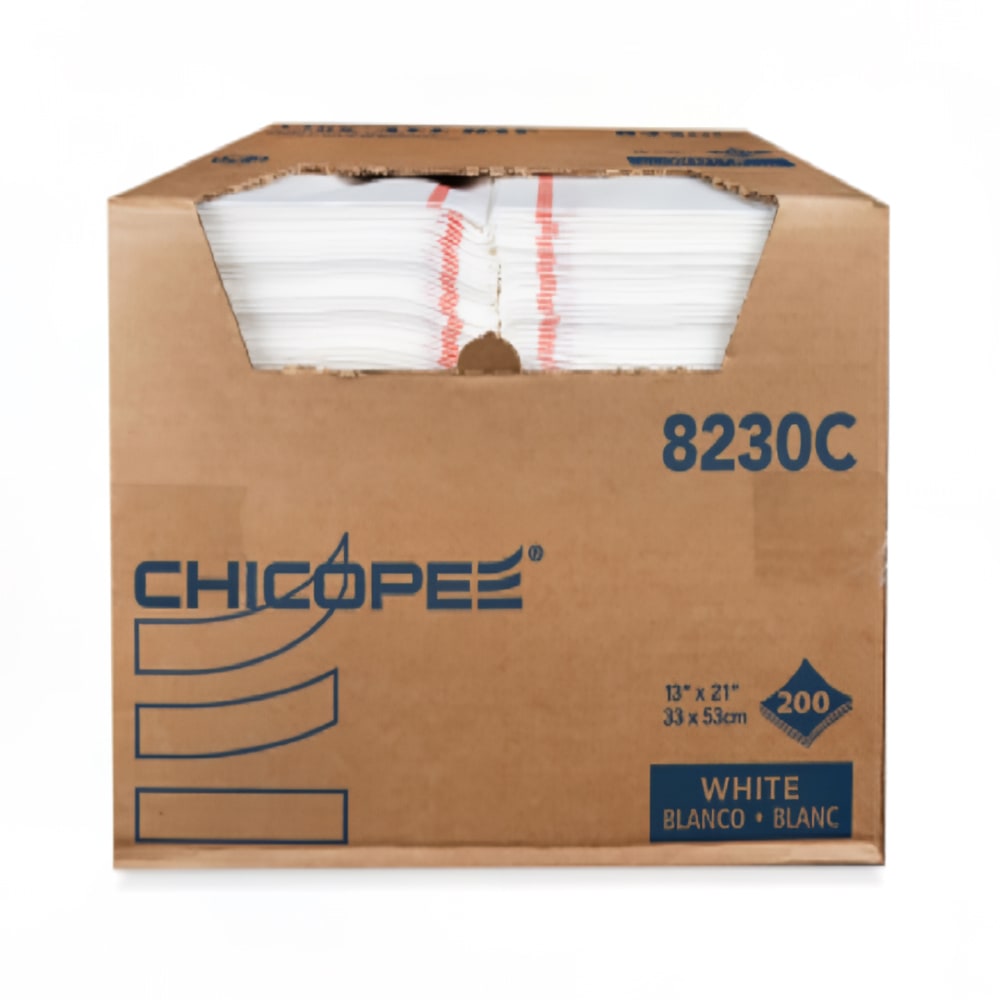 Chicopee 8230C Chix® All Day Foodservice Towel - 13" x 21", White