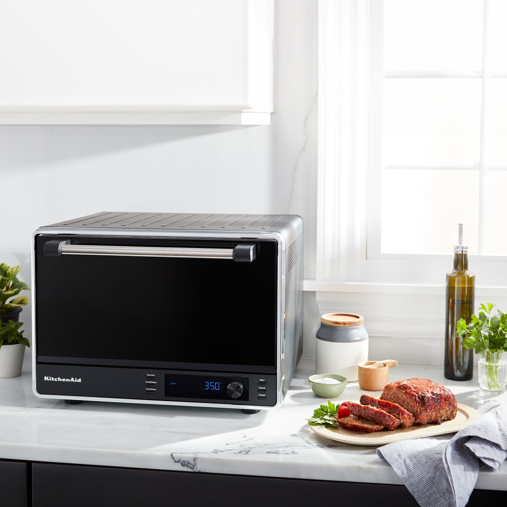 KitchenAid KCO224BM Digital Countertop Convection Oven w Air Fry 1800w Black Matte