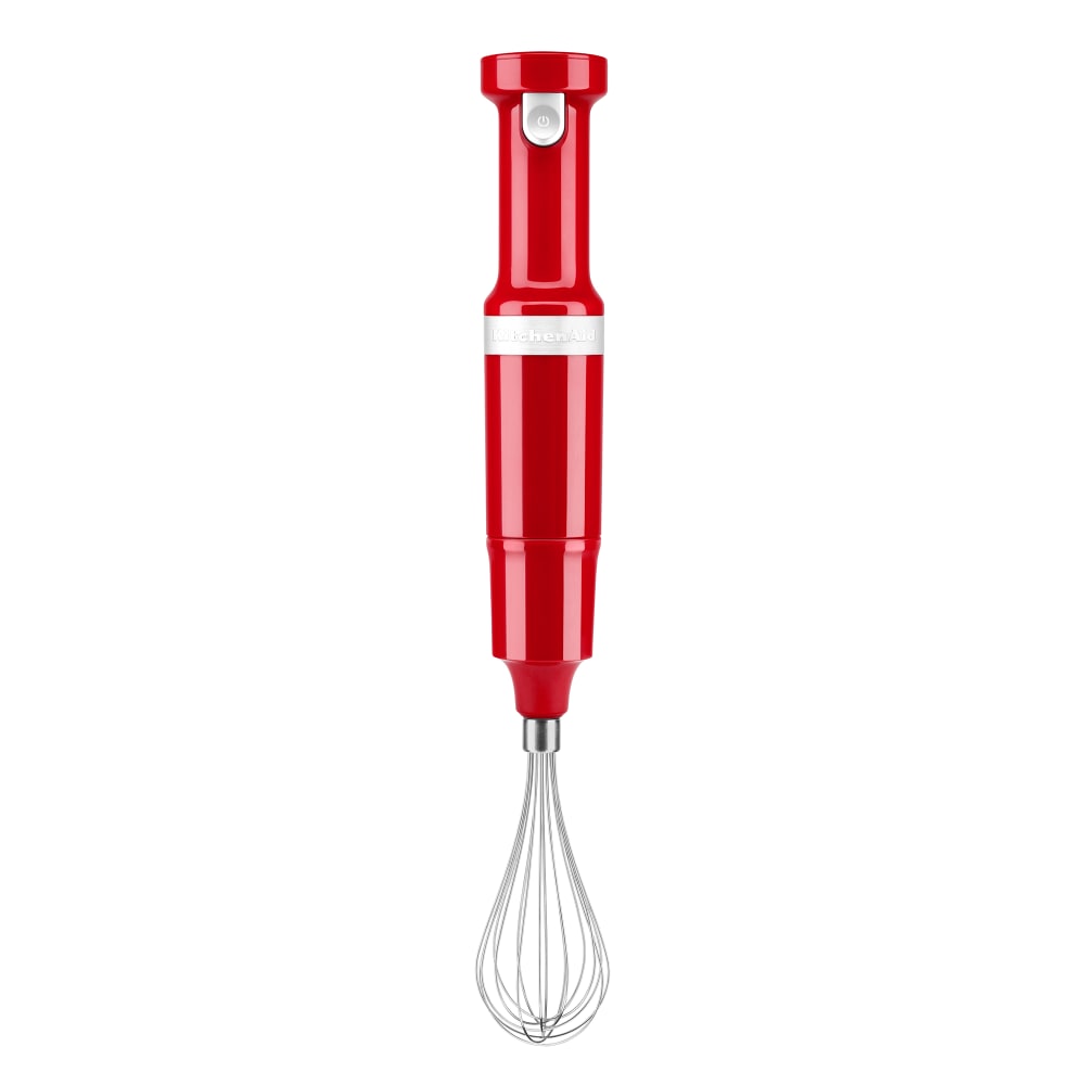 KitchenAid KHBBV83ER Cordless Hand Blender w/ 8" Arm Variable Speed, Empire Red