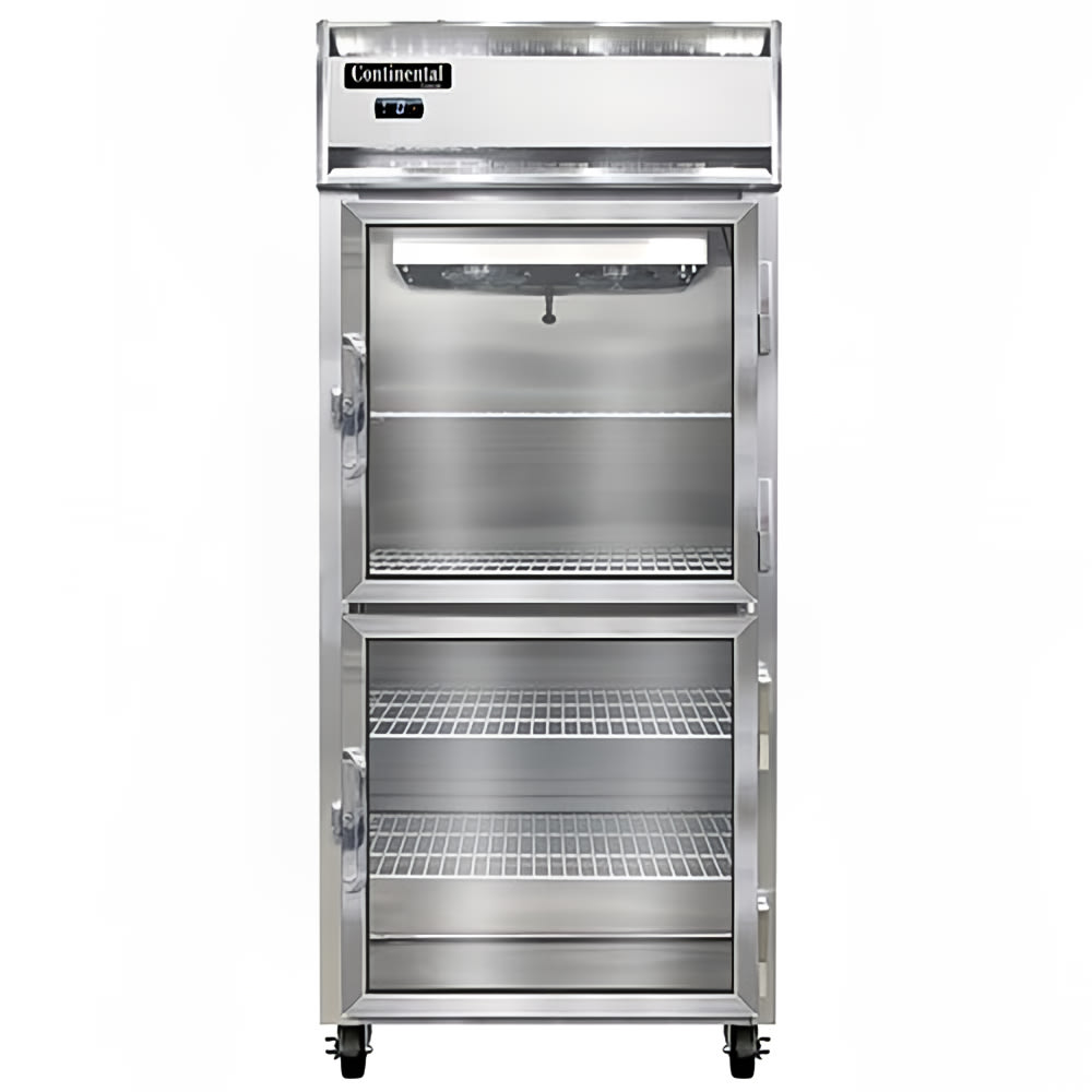 160-1FXNSAGDHD 36 1/4" One Section Reach In Freezer, (2) Right Hinge Glass Doors, 115v
