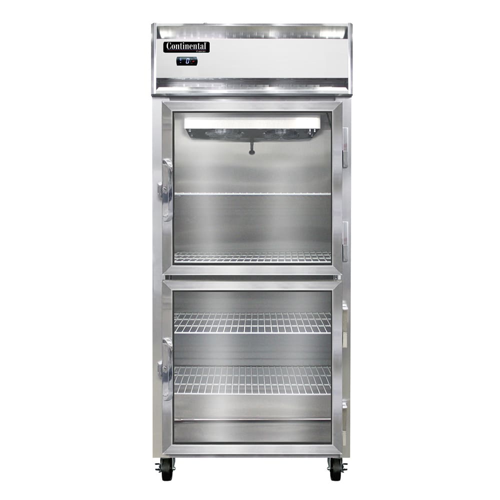 160-1FXNGDHD 36 1/4" One Section Reach In Freezer, (2) Right Hinge Glass Doors, 115v