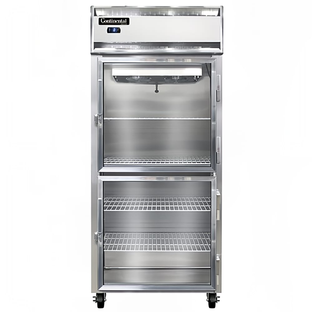 160-1FXSNSAGDHD 36 1/4" One Section Reach In Freezer, (2) Right Hinge Glass Doors, 115v