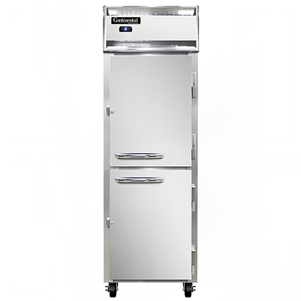 160-1RSNHD 26" One Section Reach In Refrigerator, (2) Right Hinge Solid Doors, Top Compresso...