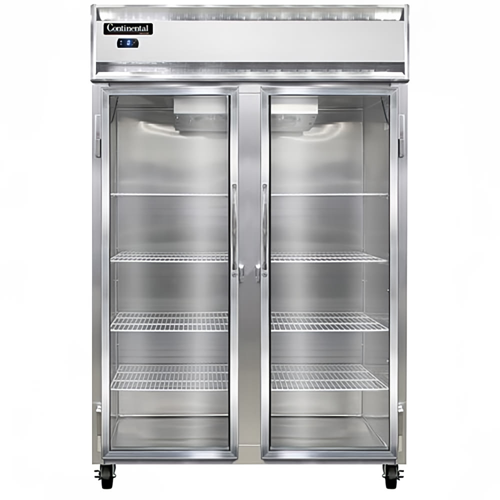 160-2FSNSAGD 52" Two Section Reach In Freezer, (2) Left/Right Hinge Glass Doors, 115/208-230...