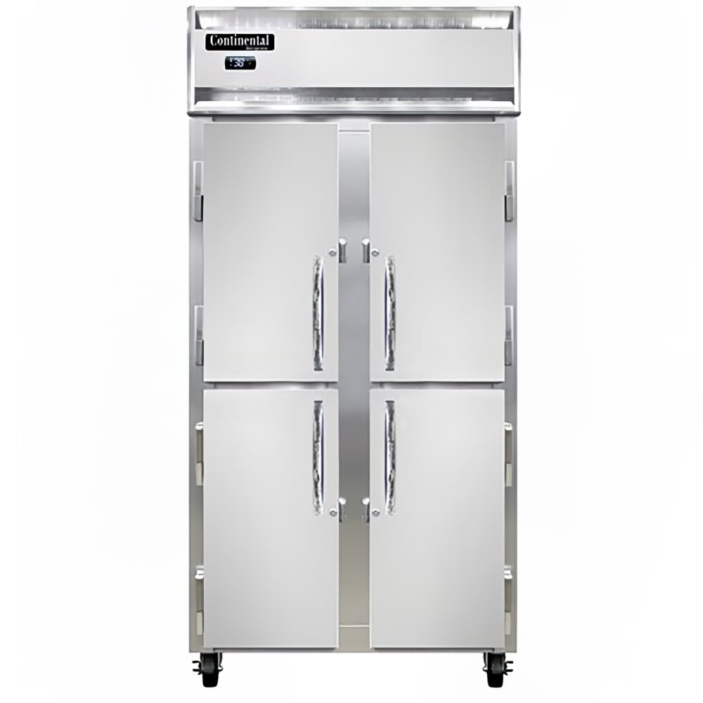 160-2RSESNSAHD 36 1/4" Two Section Reach In Refrigerator, (4) Left/Right Hinge Solid Doors,...