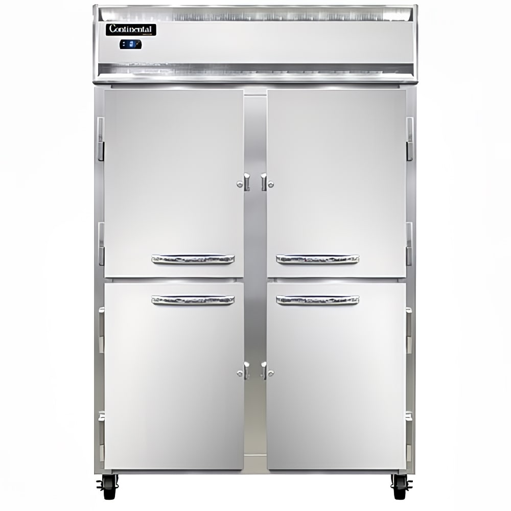 160-2FSNHD 52" Two Section Reach In Freezer, (4) Left/Right Hinge Solid Doors, 115v
