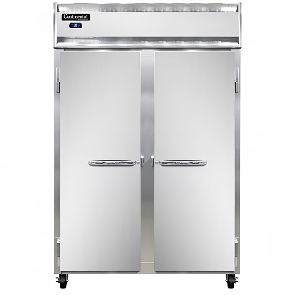 160-2RSN 52" Two Section Reach In Refrigerator, (2) Left/Right Hinge Solid Doors, Top Compre...