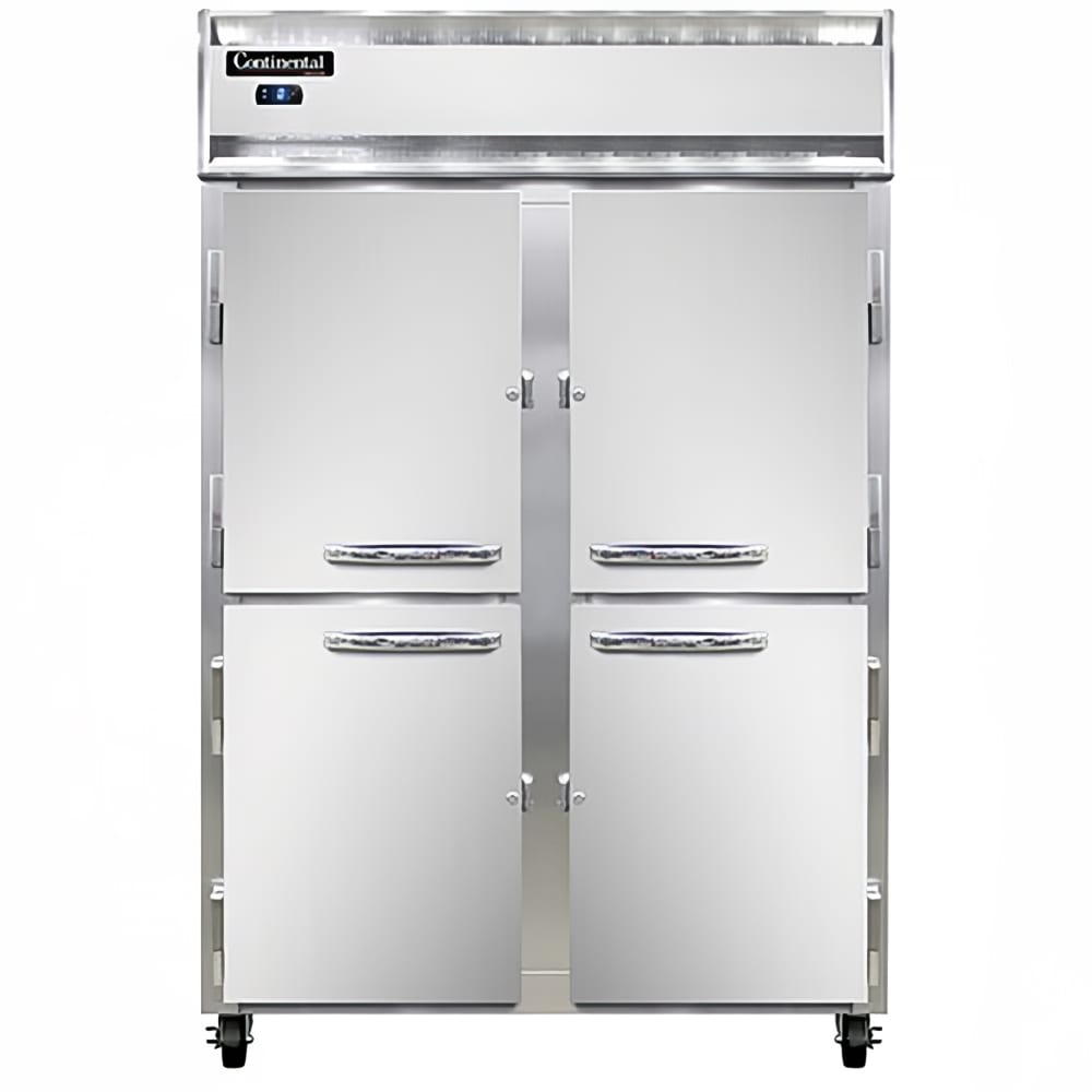 160-2FSNSAHD 52" Two Section Reach In Freezer, (4) Left/Right Hinge Solid Doors, 115v