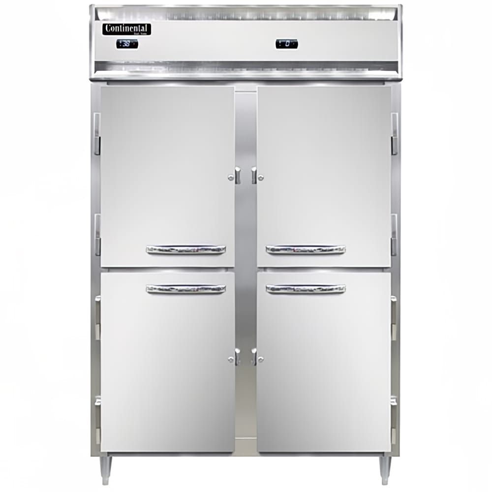 160-D2RFNSAHD 52" Designer Line Two Section Commercial Combo Refrigerator Freezer - Solid Do...