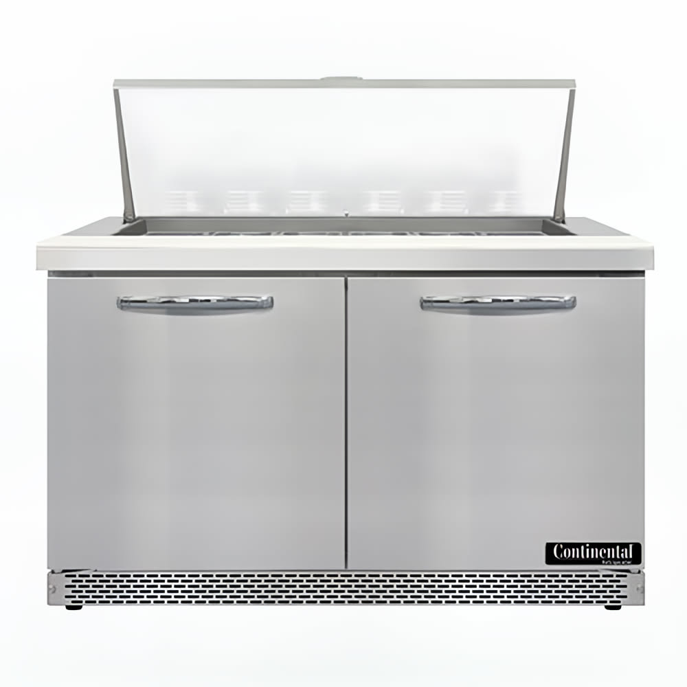 160-D48N18MFB 48" Designer Line Sandwich/Salad Prep Table w/ Refrigerated Base, 115v