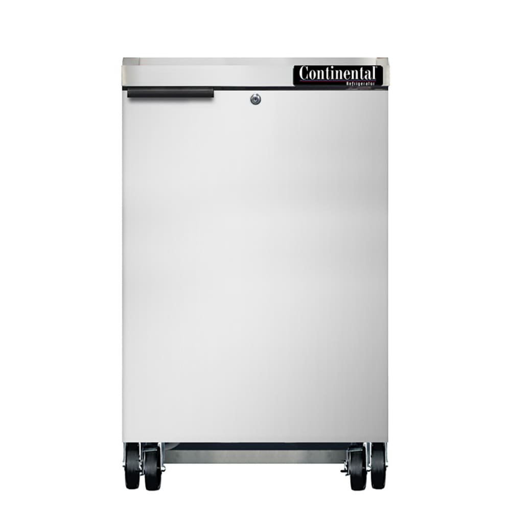160-BB24NSS 24" Bar Refrigerator - 1 Swinging Solid Door, Stainless, 115v
