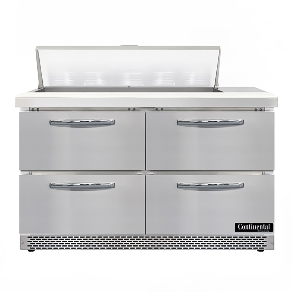 160-D48N10FBD 48" Designer Line Sandwich/Salad Prep Table w/ Refrigerated Base, 115v