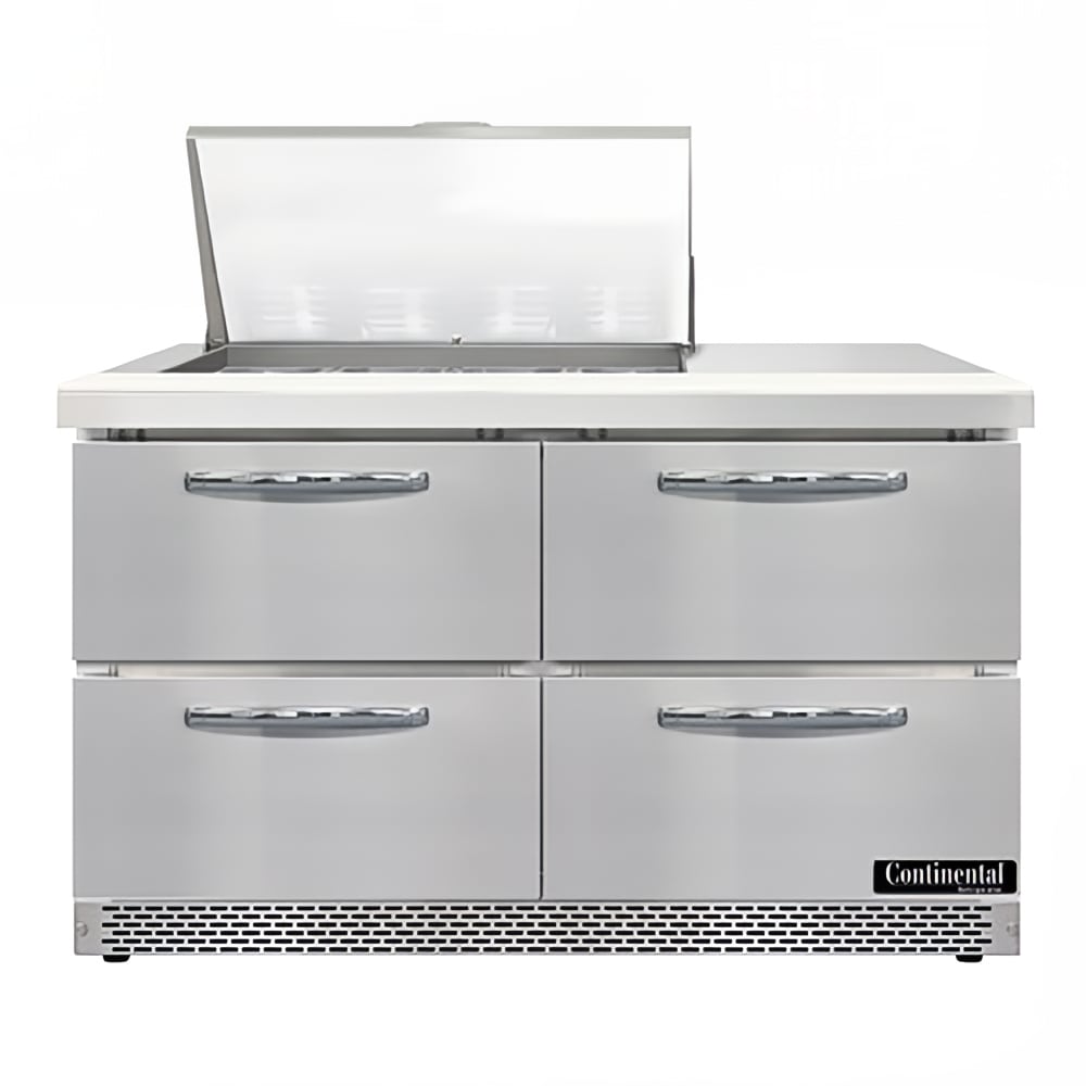 160-D48N12MFBD 48" Designer Line Sandwich/Salad Prep Table w/ Refrigerated Base, 115v