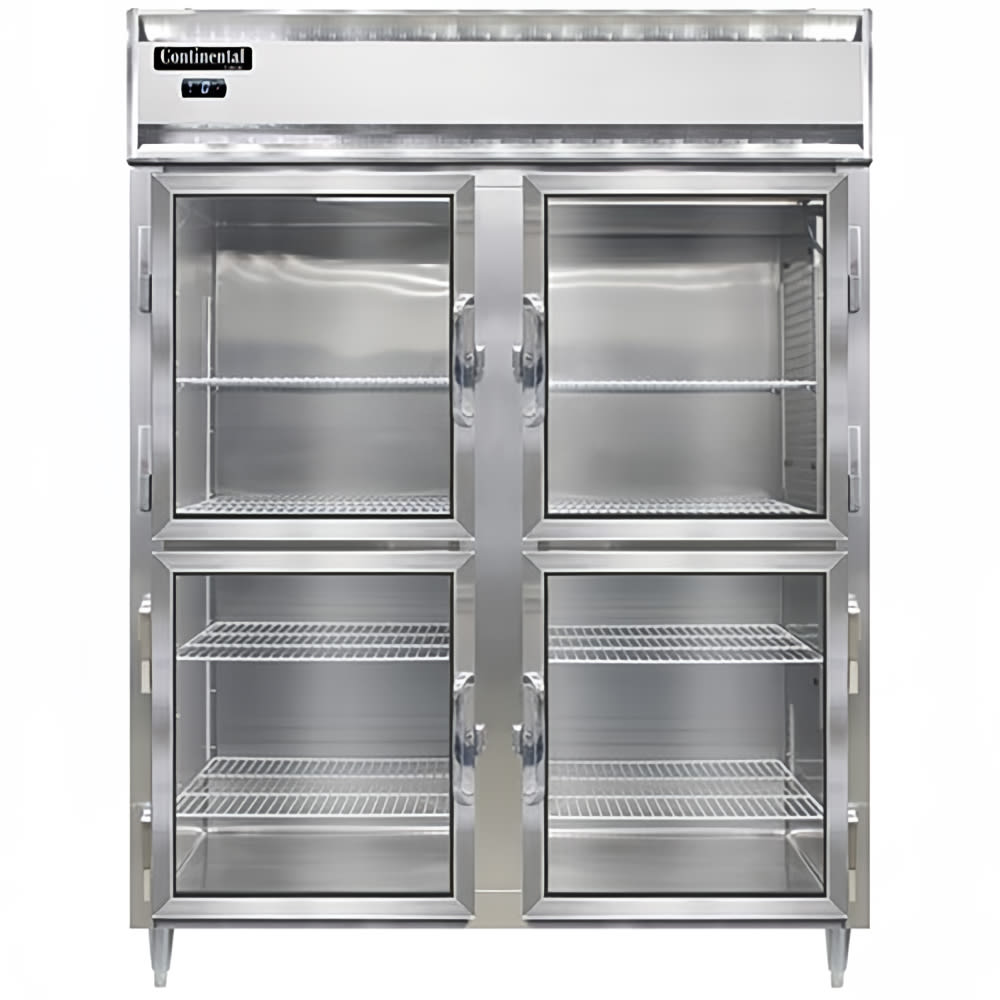 160-D2FENGDHD 57" Designer Line Two Section Reach In Freezer, (4) Left/Right Hinge Glass Doo...