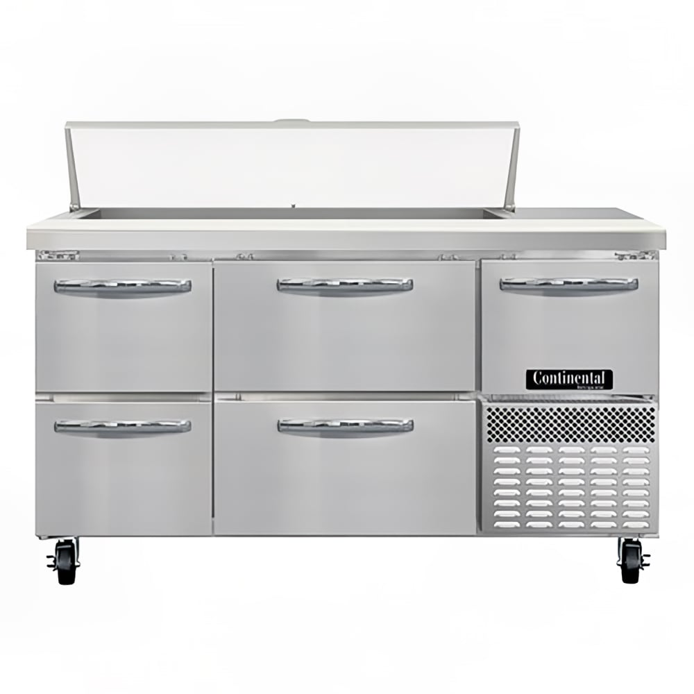 160-RA60N12D 60" Sandwich/Salad Prep Table w/ Refrigerated Base, 115v