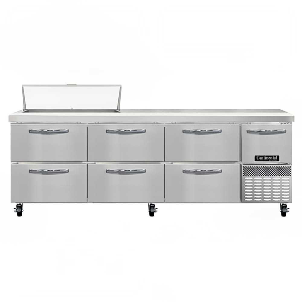 160-RA93N10D 93" Sandwich/Salad Prep Table w/ Refrigerated Base, 115v