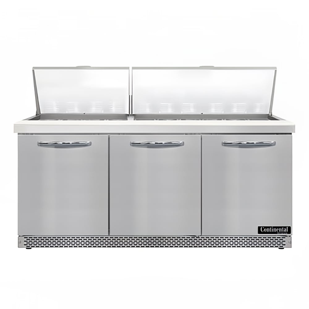 160-D72N30MFB 72" Designer Line Sandwich/Salad Prep Table w/ Refrigerated Base, 115v