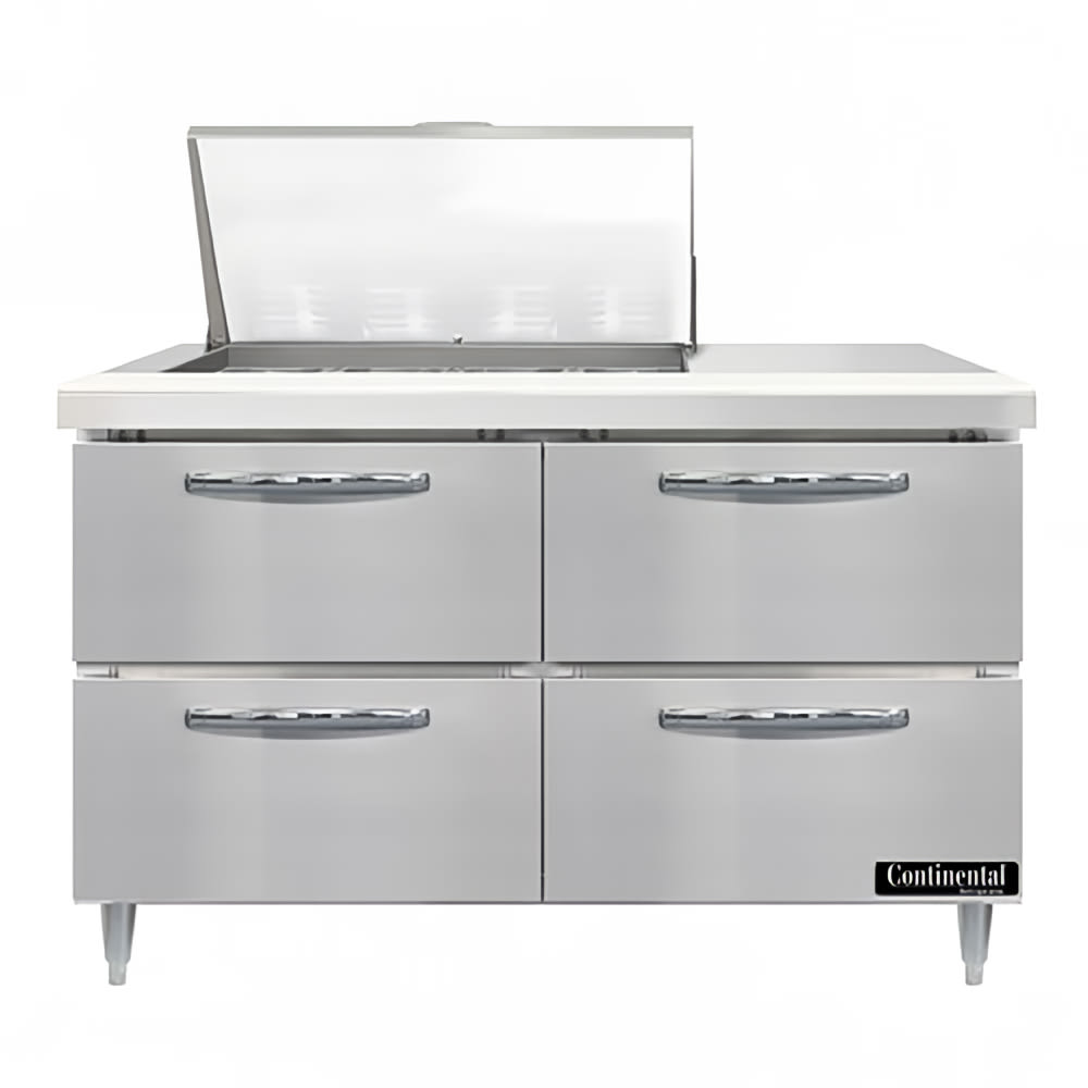 160-D48N12MD 48" Designer Line Sandwich/Salad Prep Table w/ Refrigerated Base, 115v
