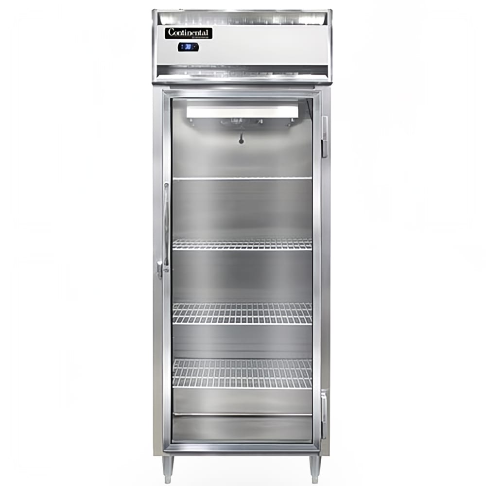 160-D1RESNSAGD 28 1/2" One Section Reach In Refrigerator, (1) Right Hinge Glass Door, Top Co...