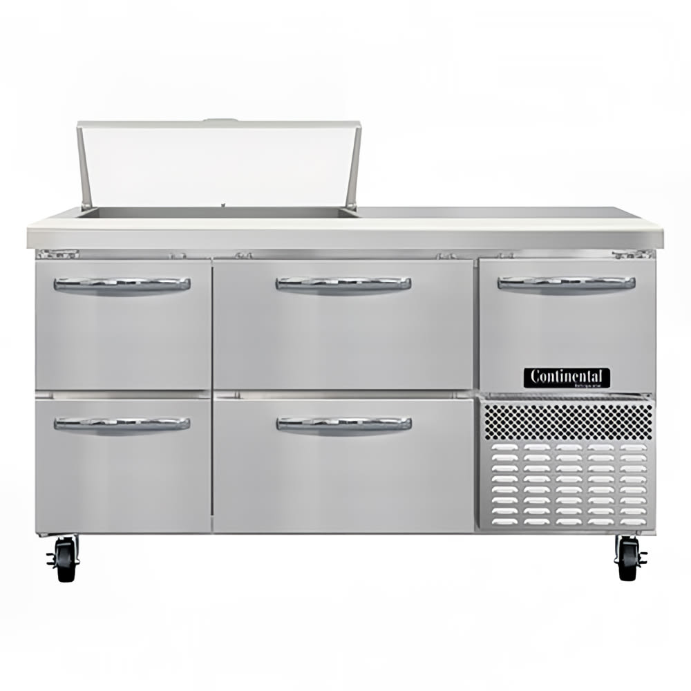 160-RA60N8D 60" Sandwich/Salad Prep Table w/ Refrigerated Base, 115v