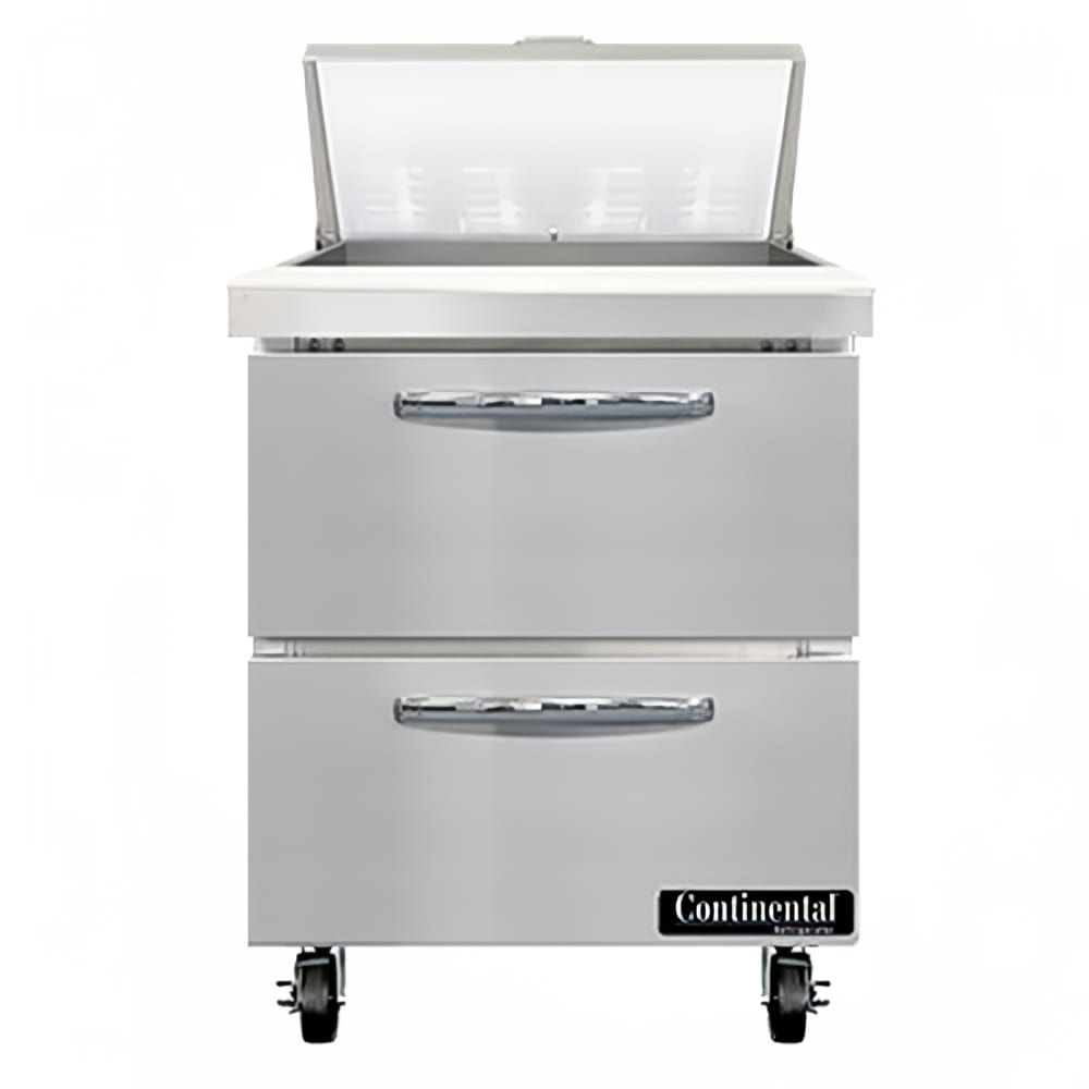 160-SW27N8D 27" Sandwich/Salad Prep Table w/ Refrigerated Base, 115v