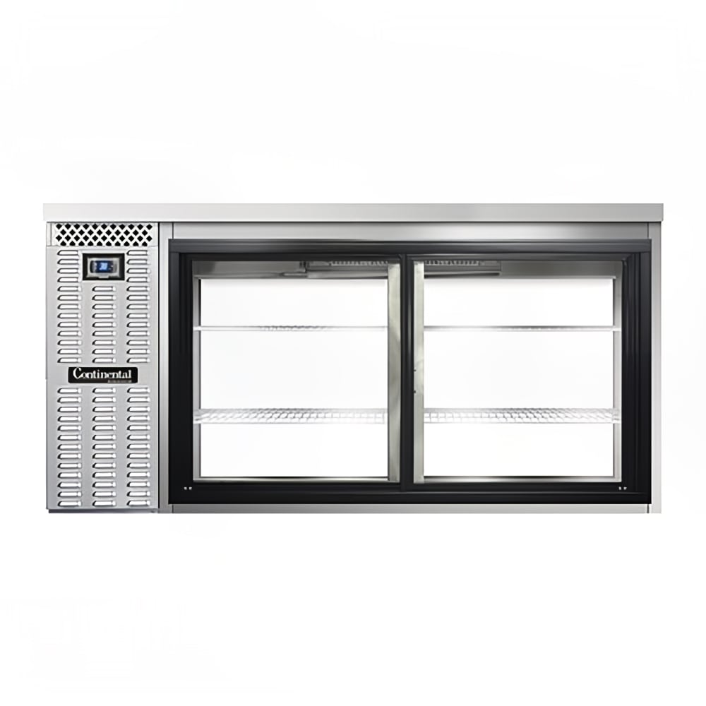 160-BB69SNSSSGDPT 69" Bar Refrigerator - 4 Sliding Glass Doors, Stainless, 115v