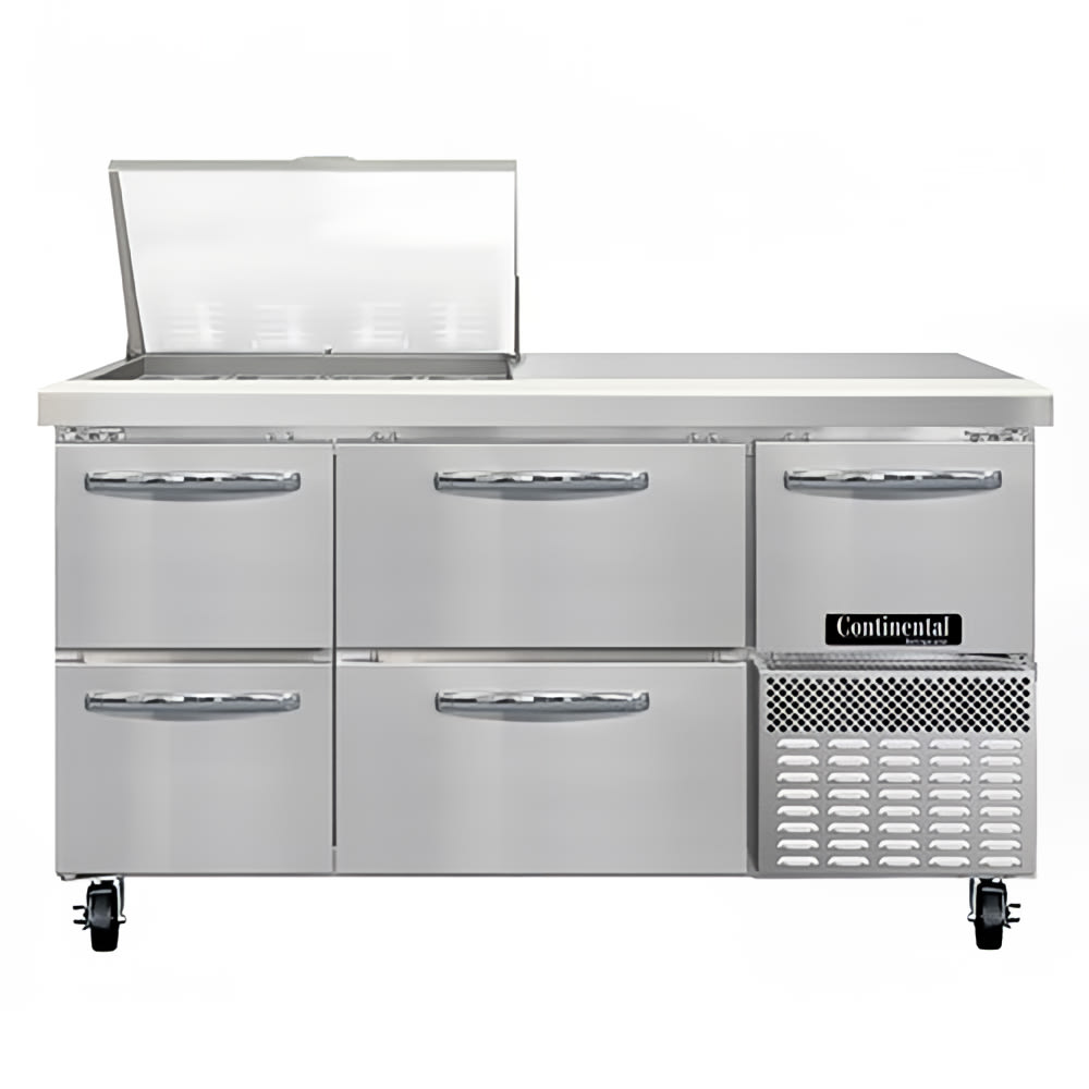 160-RA60N12MD 60" Sandwich/Salad Prep Table w/ Refrigerated Base, 115v