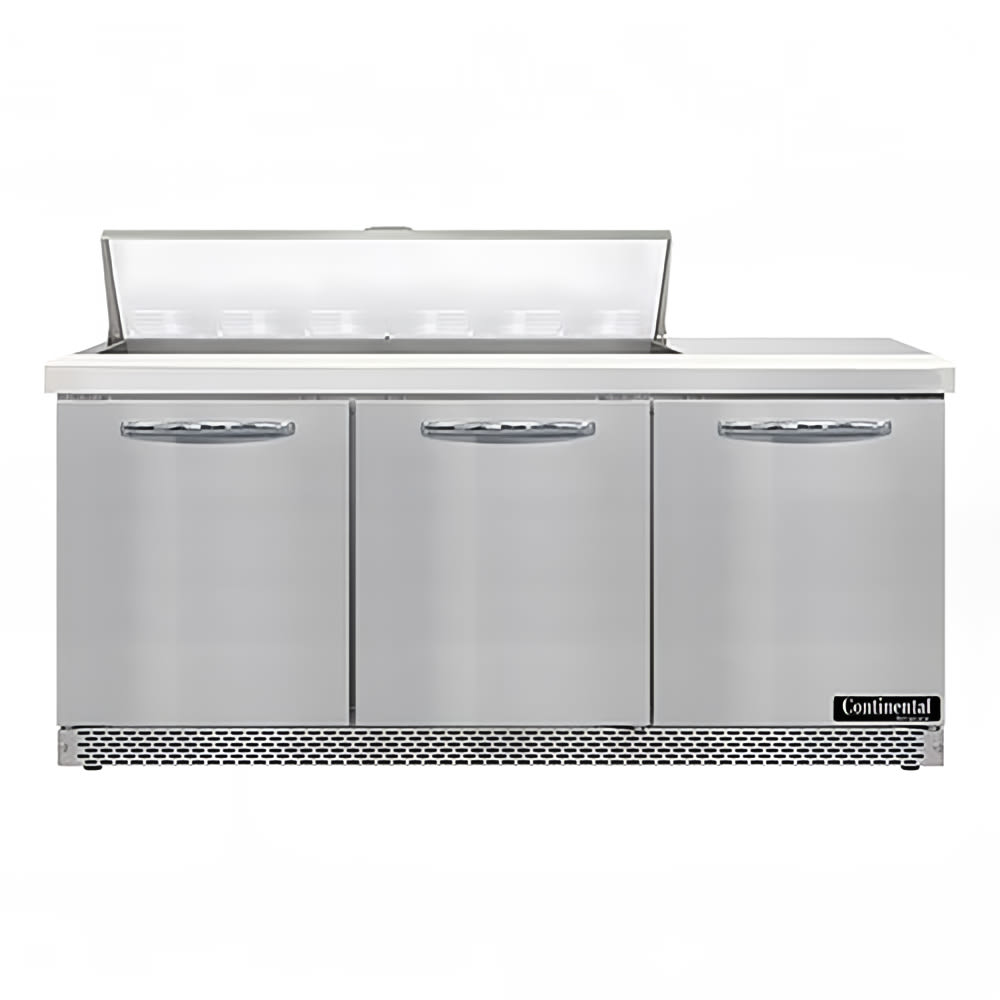 160-SW72N12FB 72" Sandwich/Salad Prep Table w/ Refrigerated Base, 115v