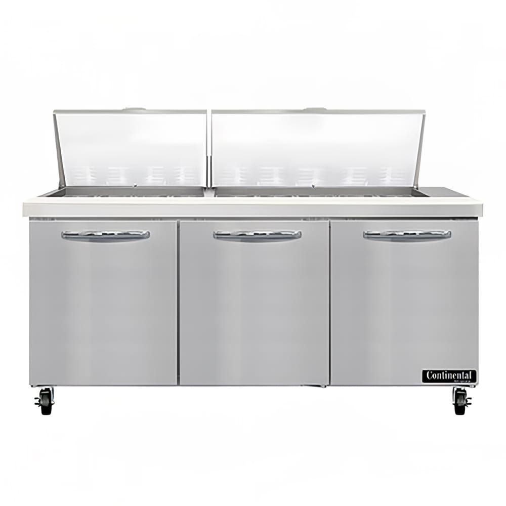160-SW72N27M 72" Sandwich/Salad Prep Table w/ Refrigerated Base, 115v