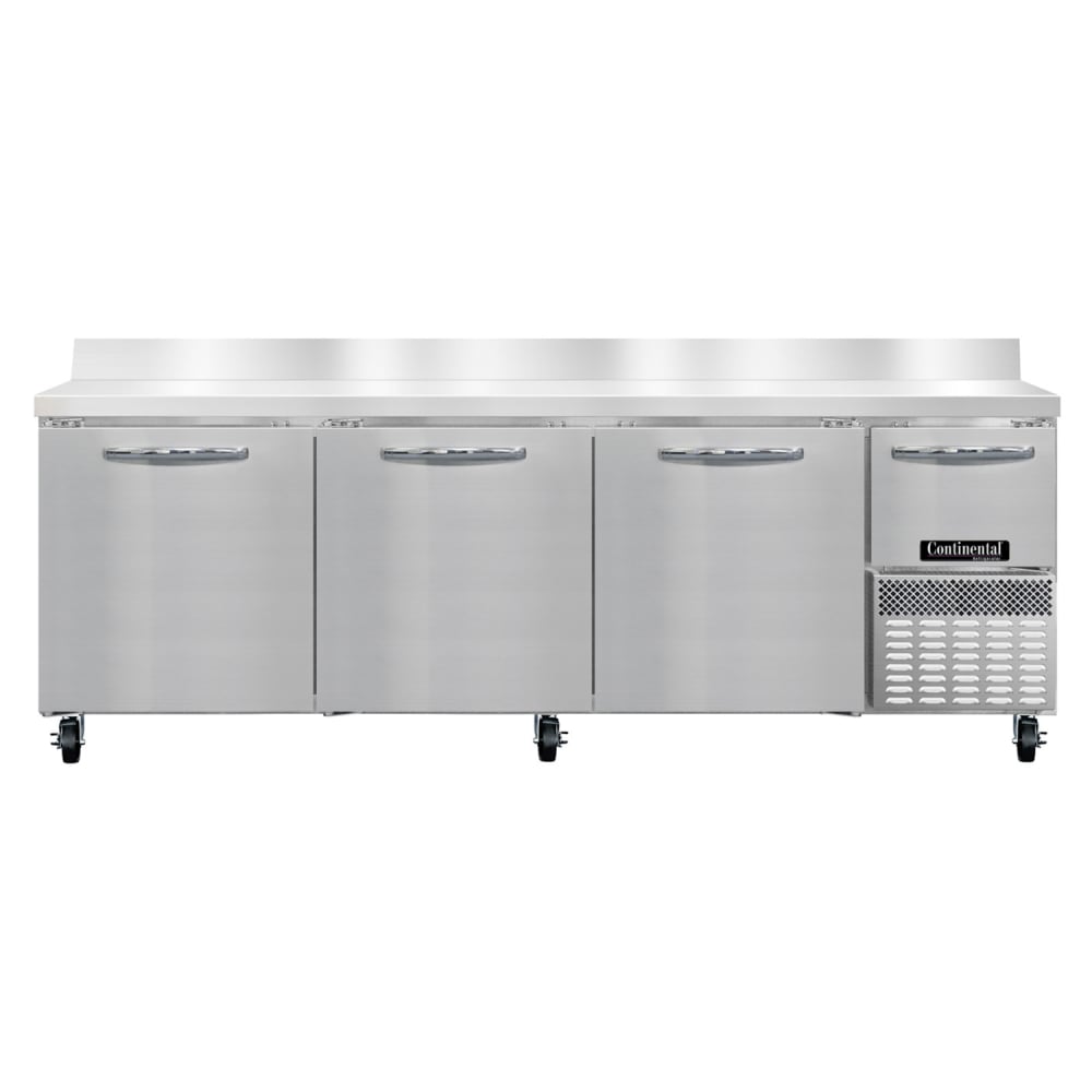 160-RA93NBS 93" Worktop Refrigerator w/ (4) Sections, 115v