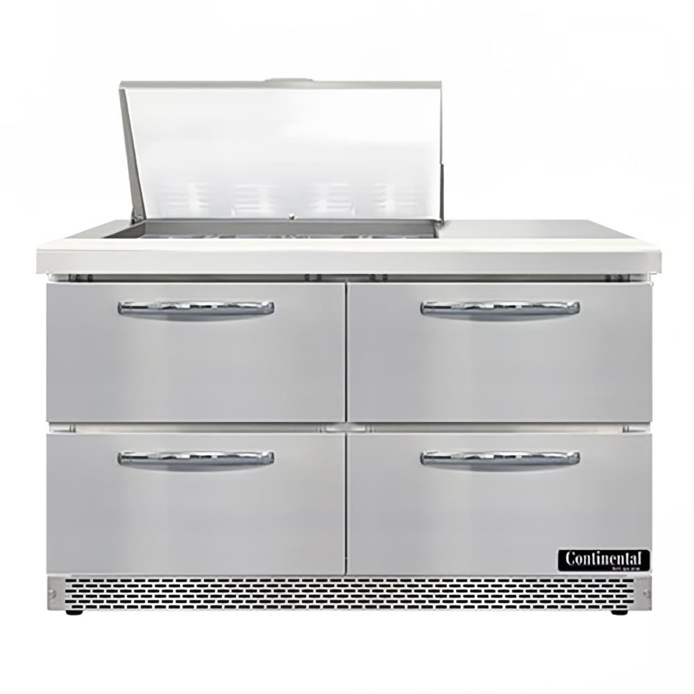 160-SW48N12MFBD 48" Sandwich/Salad Prep Table w/ Refrigerated Base, 115v