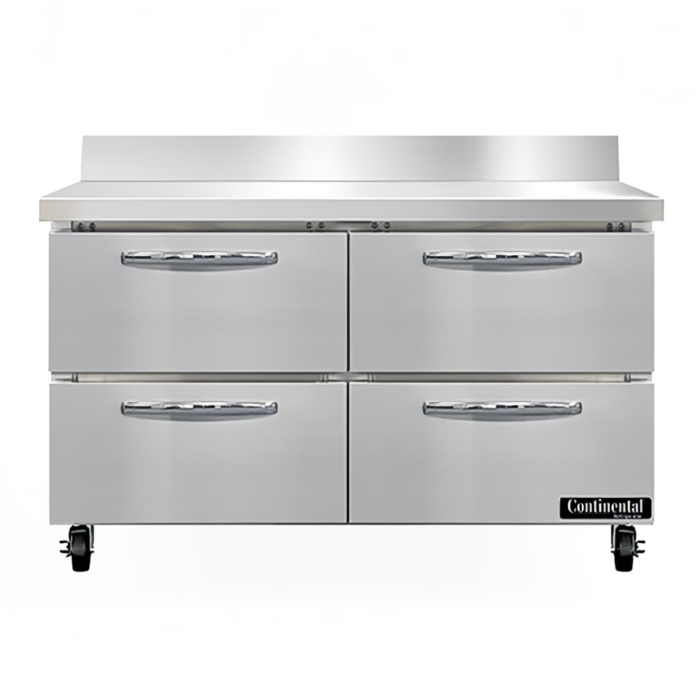 160-SWF48NBSD 48" W Worktop Freezer w/ (2) Sections & (4) Drawers, 115v