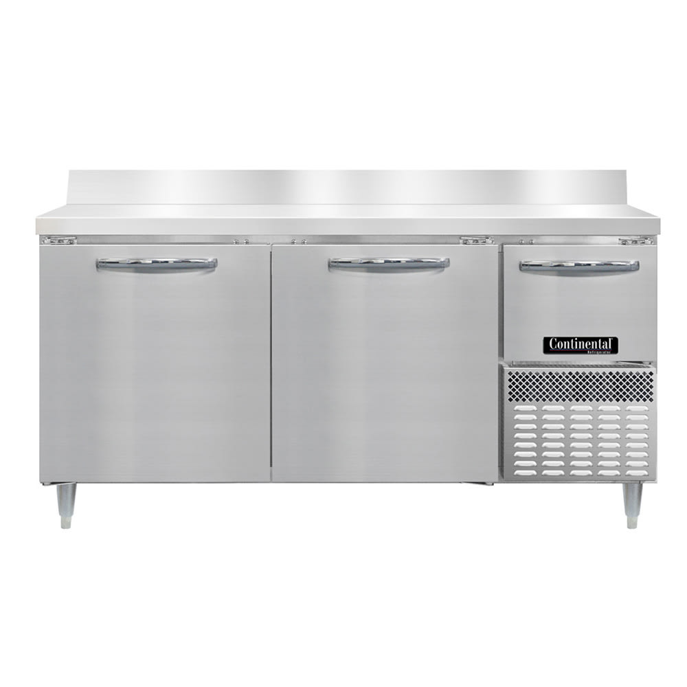 160-DRA68NSSBS 68" Worktop Refrigerator w/ (3) Sections, 115v