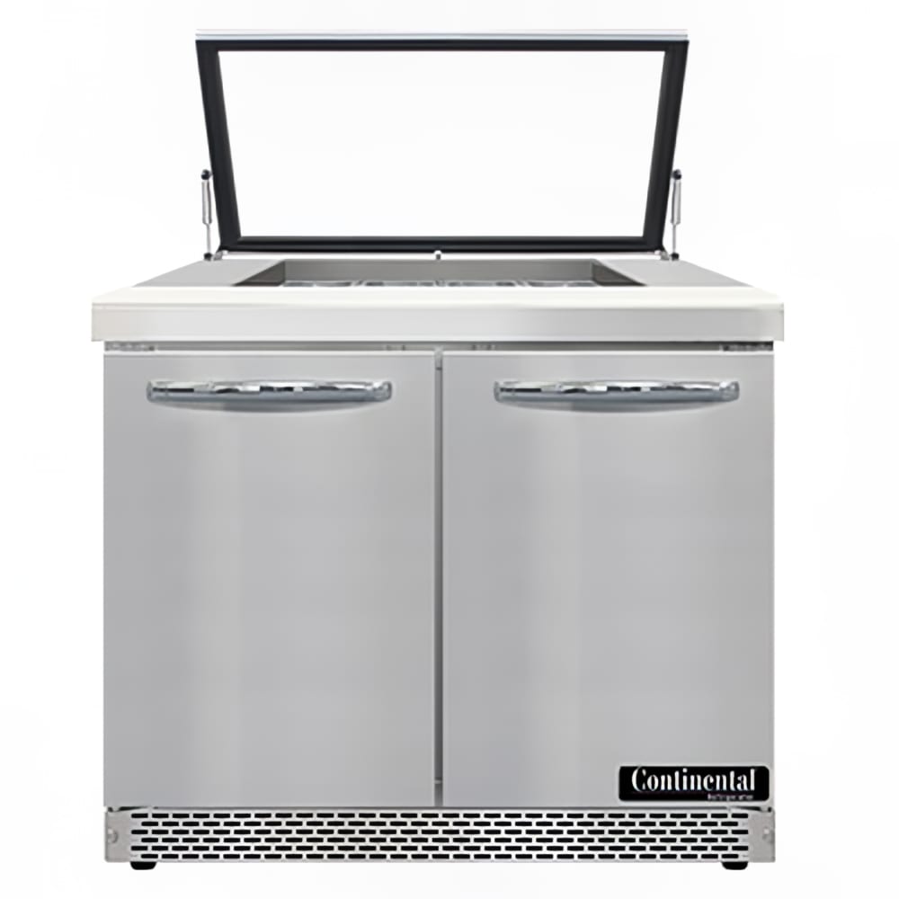 160-SW36N12MHGLFB 36" Sandwich/Salad Prep Table w/ Refrigerated Base, 115v