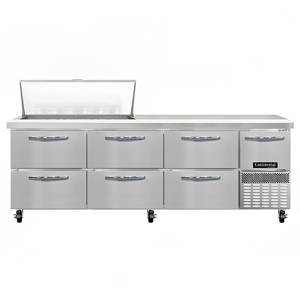 160-RA93N18MD 93" Sandwich/Salad Prep Table w/ Refrigerated Base, 115v
