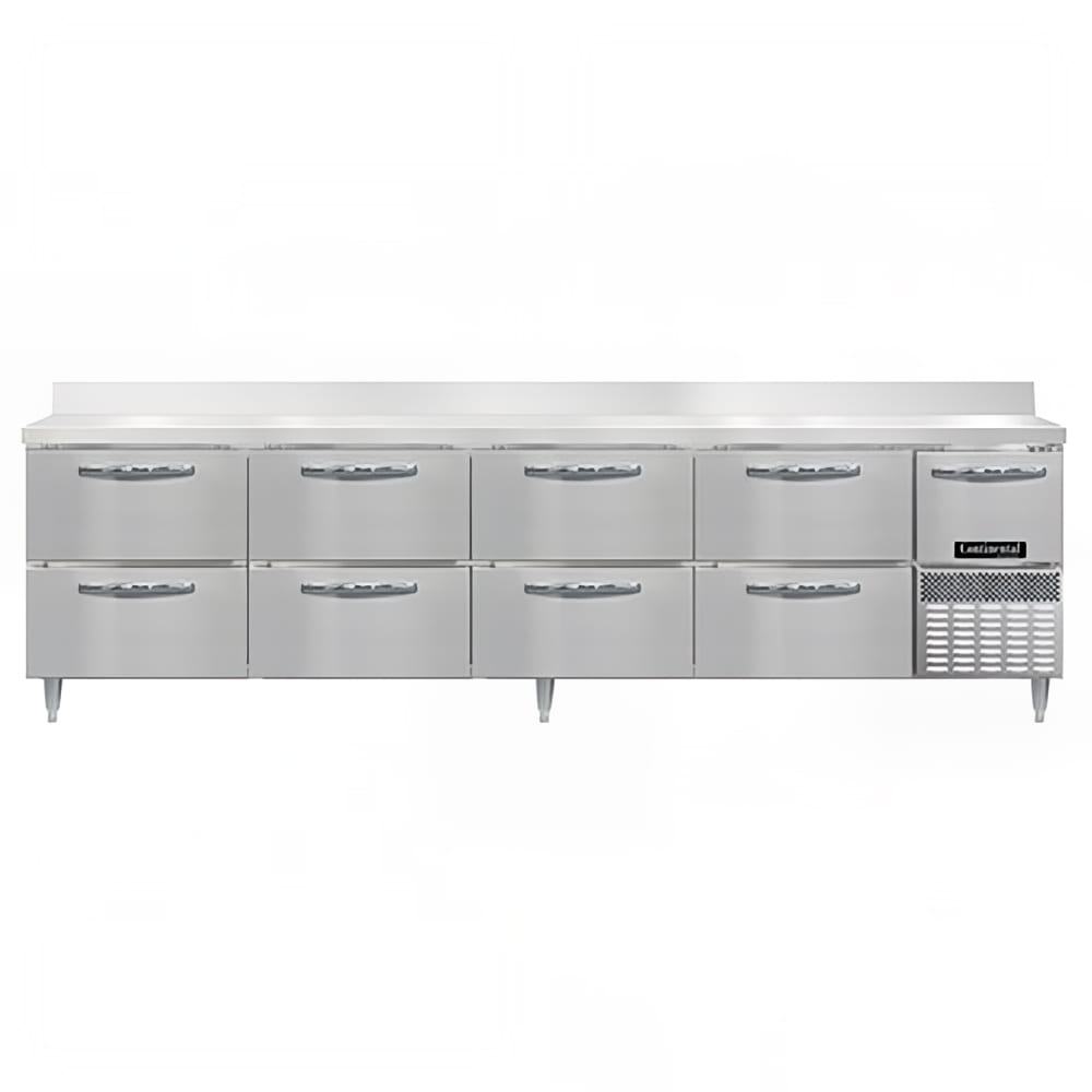 160-DRA118NSSBSD 118" Worktop Refrigerator w/ (5) Sections, 115v